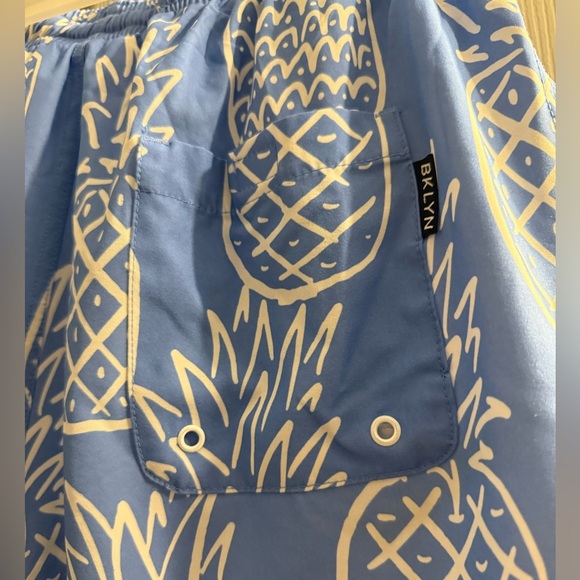 Brooklyn Cloth Mens Swim Trunks elastic waist front pockets Size Large - Picture 6 of 10